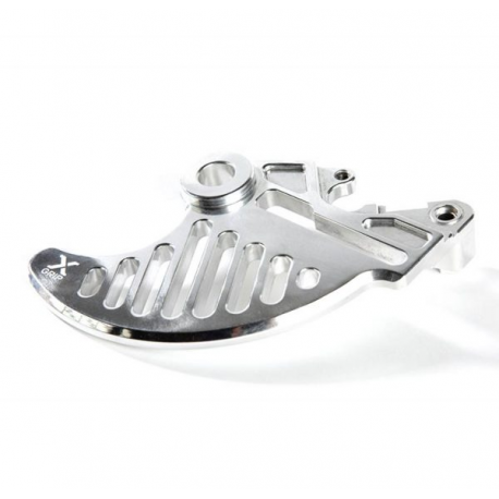 X-Grip, kryt zadního kotouče, KTM EXC / EXC-F `04-`20M Husqvarna TE/FE `14-`20 Husaberg `13-16, stříbrná barva